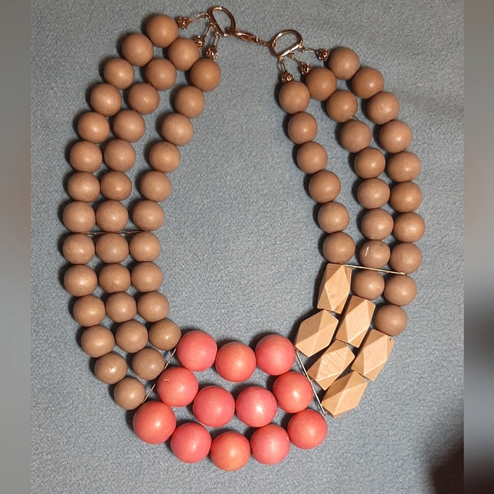 🌸ANTHROPOLOGY🌸Vintage, Wood Beads, Choker/Necklace